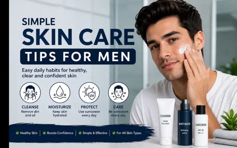 simple skin care tips for men