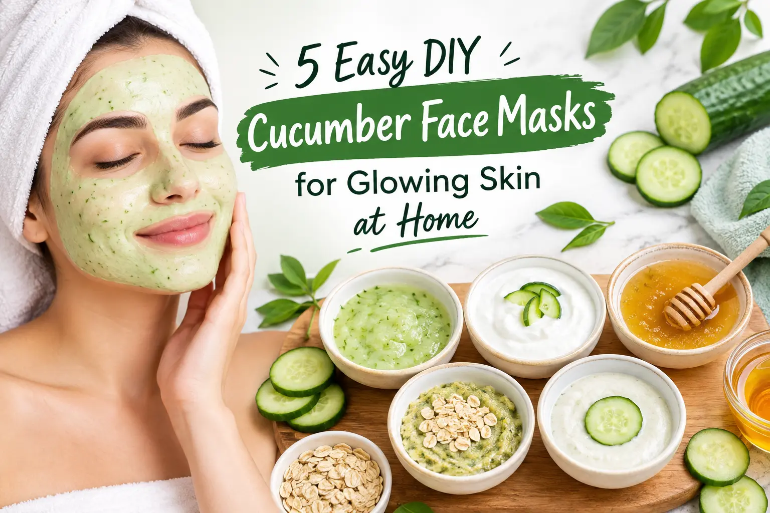 5 Easy DIY Cucumber Face Masks for Glowing Skin