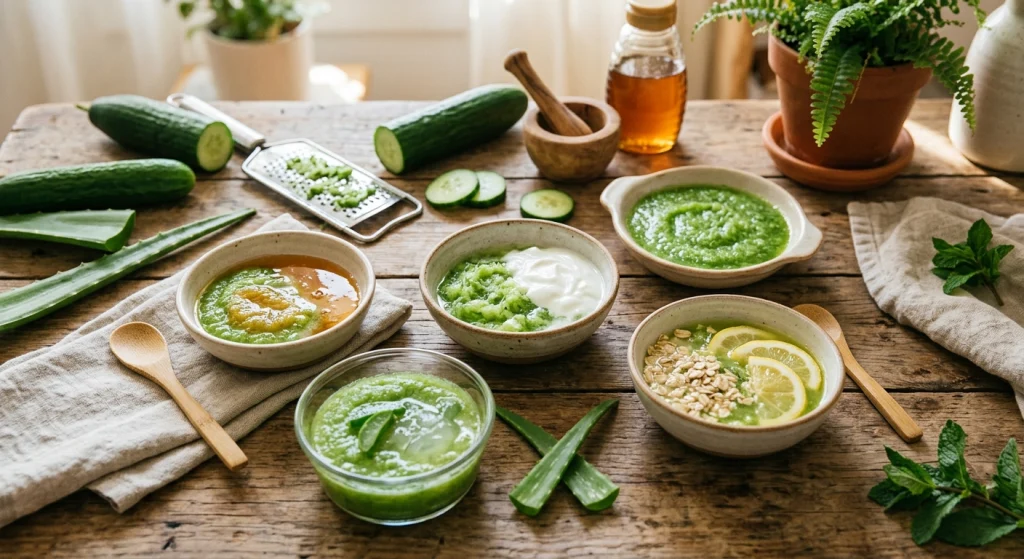 5 Easy DIY Cucumber Face Masks for Glowing Skin at Home